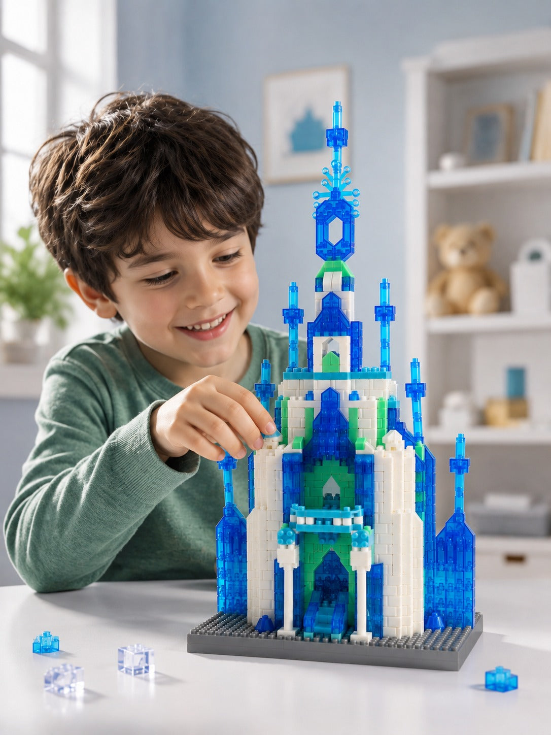 🏰 Ensemble de Blocs de Construction Palais de Cristal Royal Où l'Imagination Devient Réalité