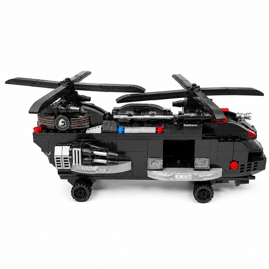 SWAT Tactical Helicopter – 784-Piece Building Block Set