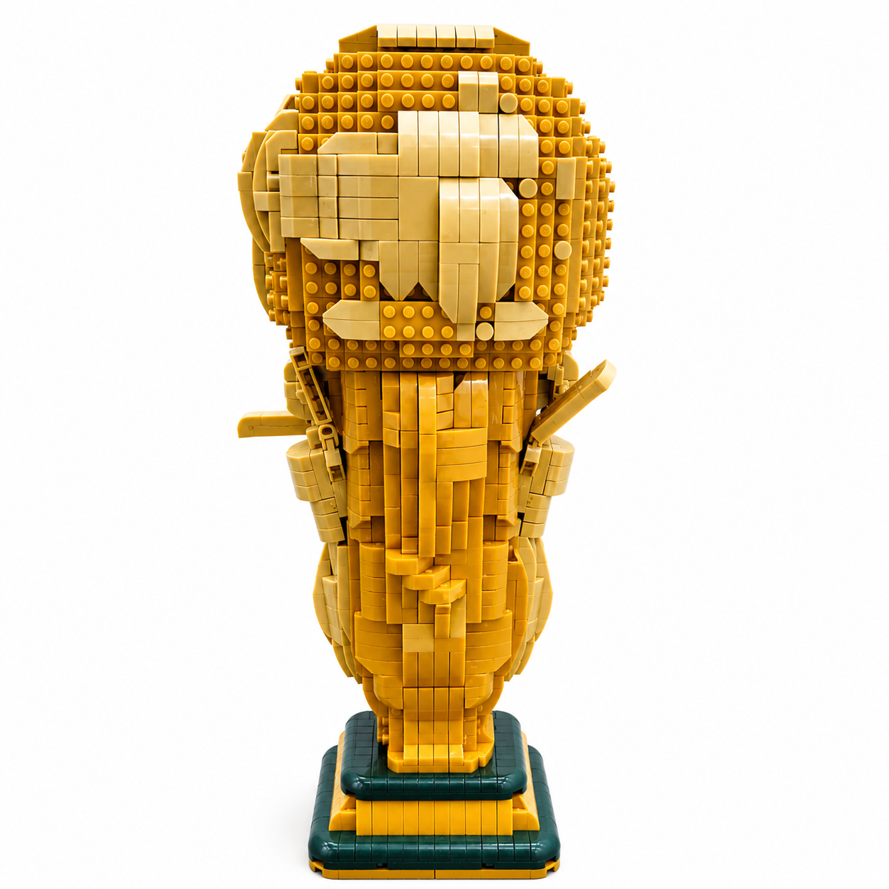 Ensemble de mini-blocs de construction Trophée du Champion en Or – Jouet de construction de luxe à assembler soi-même et modèle d’exposition de collection