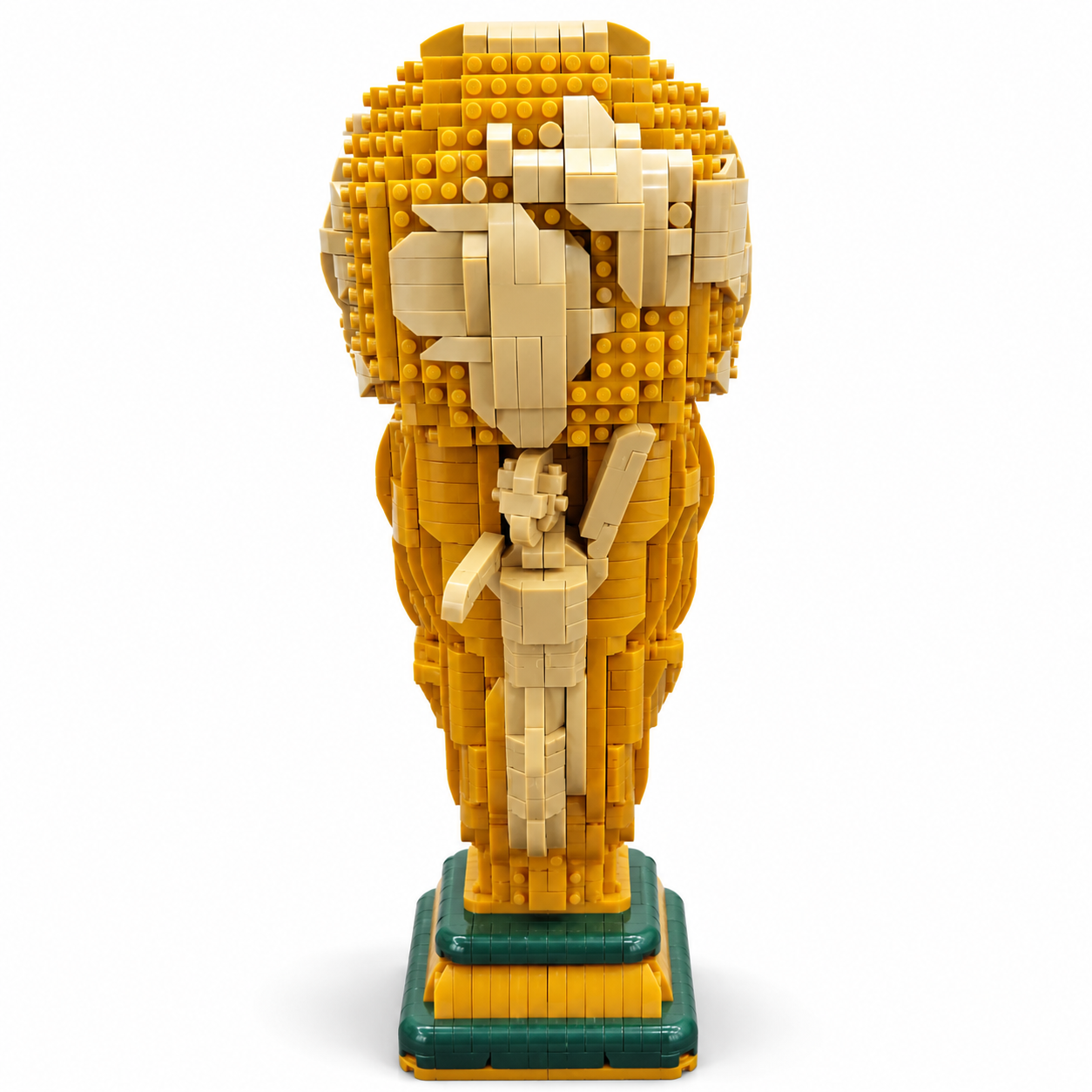 Ensemble de mini-blocs de construction Trophée du Champion en Or – Jouet de construction de luxe à assembler soi-même et modèle d’exposition de collection