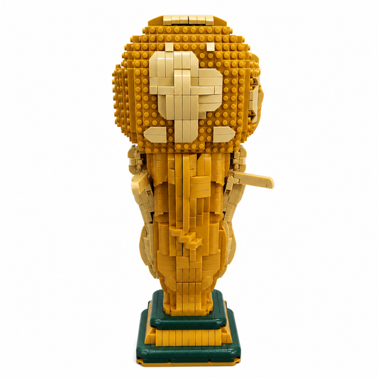 Golden Trophy Micro-Block Set – 1,642 Pieces for Collectors