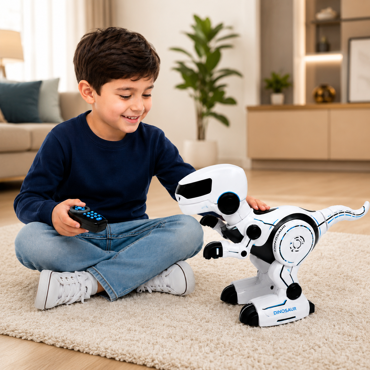 Robot Dinosaure Télécommandé Intelligent Premium – Marche, Danse | Jouet STEM Interactif Rechargeable pour Enfants