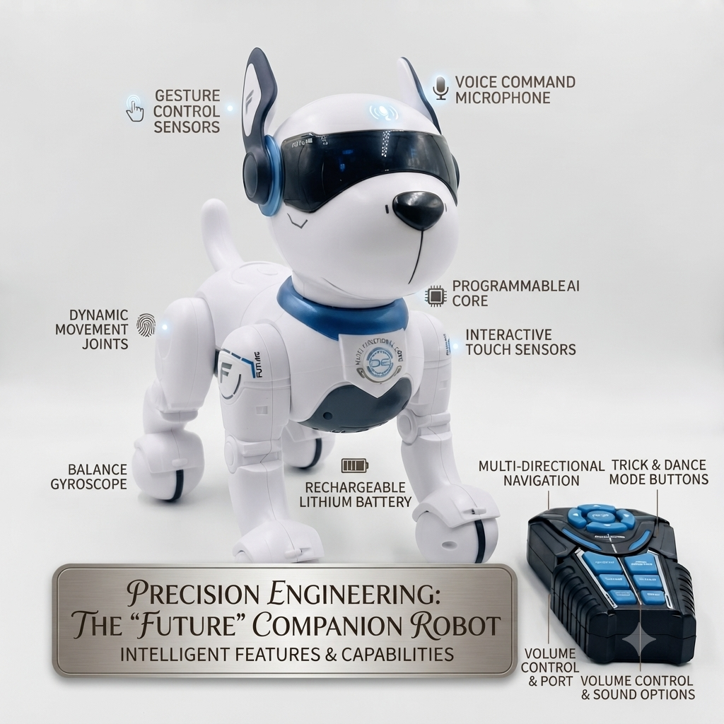 Robot chien intelligent et interactif pour enfants : un compagnon amusant qui divertit, apprend et grandit avec votre enfant