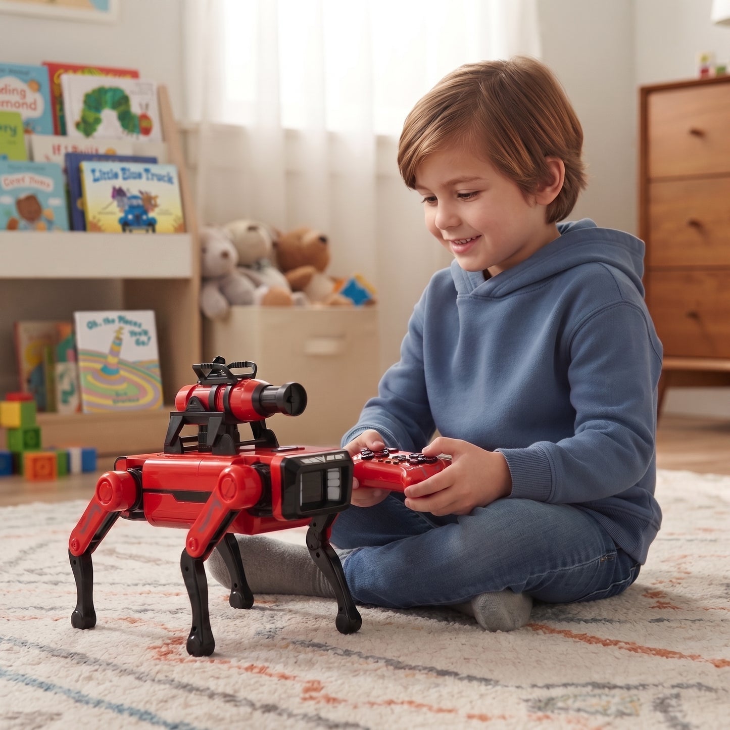 Jouet Chien Robot Télécommandé Intelligent – Robot Interactif Qui Marche, Danse et Chante pour Enfants | Jouet STEM Éducatif Rechargeable